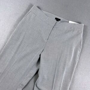 Ann Taylor Factory Curvy Ankle Pants Womens 6 Pinstripe Business Casual